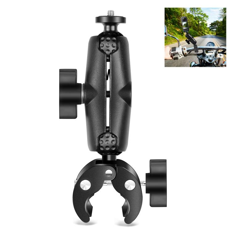 PULUZ Motorcycle Crab Clamp Handlebar Fixed Mount Holder for GoPro and Other Action Cameras(Black) by PULUZ