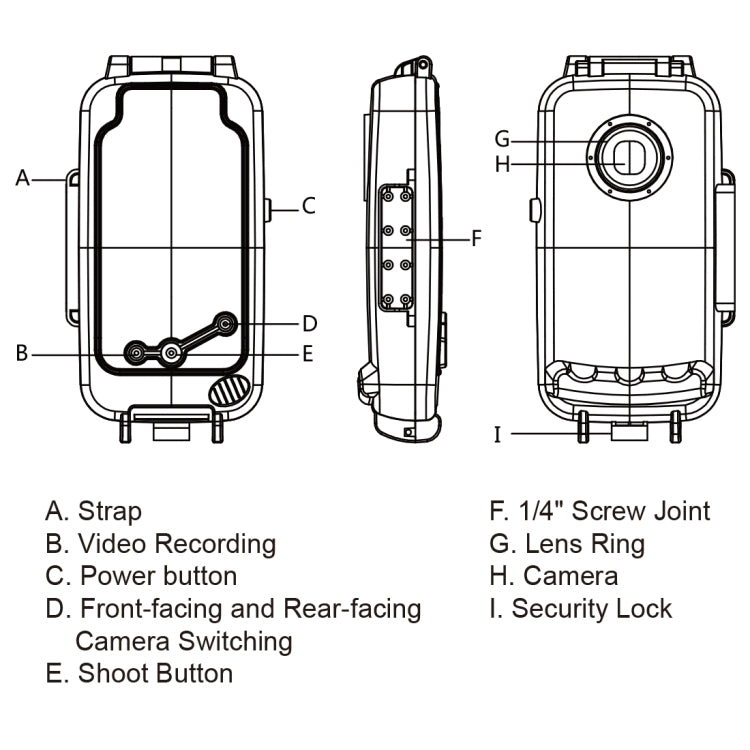 PULUZ 40m/130ft Waterproof Diving Case for Galaxy S9+, Photo Video Taking Underwater Housing Cover, Only Support Android 8.0.0 or below(White) - Galaxy Phone Cases by PULUZ | Online Shopping UK | buy2fix