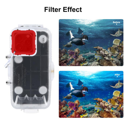 For iPhone 16 Pro Max PULUZ 40m/130ft Waterproof Diving Case Photo Video Taking Underwater Housing Cover (Transparent) - iPhone 16 Pro Max Cases by PULUZ | Online Shopping UK | buy2fix