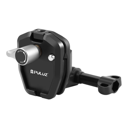 PULUZ Motorcycle Windshield Action Camera Mount Clip for GoPro Hero12 Black / DJI Osmo Action 4 / Insta360 X4 / Ace Pro and Other Action Cameras (Black) by PULUZ