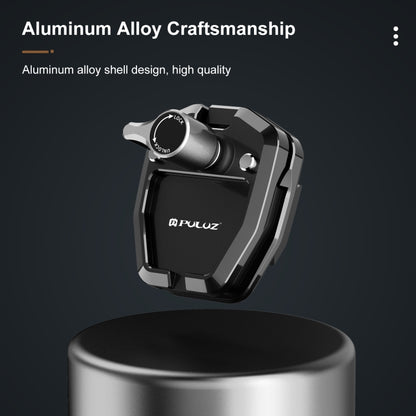 PULUZ Motorcycle Windshield Action Camera Mount Clip for GoPro Hero12 Black / DJI Osmo Action 4 / Insta360 X4 / Ace Pro and Other Action Cameras (Black) by PULUZ