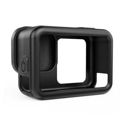 For GoPro HERO13 Black PULUZ Silicone Protective Case Side Interface Cover with Wrist Strap & Lens Cover (Black) - Silicone Cases by PULUZ | Online Shopping UK | buy2fix