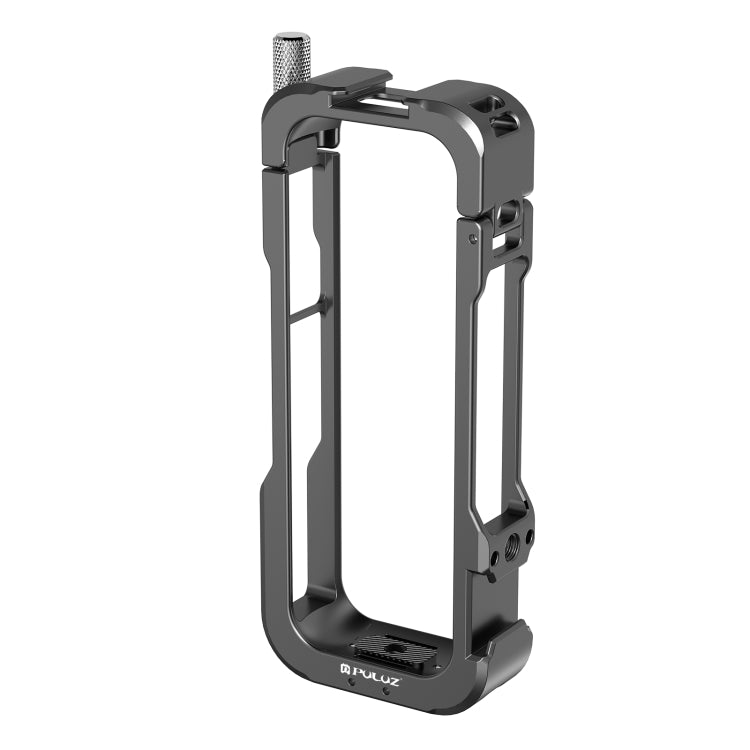 For Insta360 X4 PULUZ Metal Protective Cage Rig Housing Frame with Lens Cover (Black) - Mount & Holder by PULUZ | Online Shopping UK | buy2fix