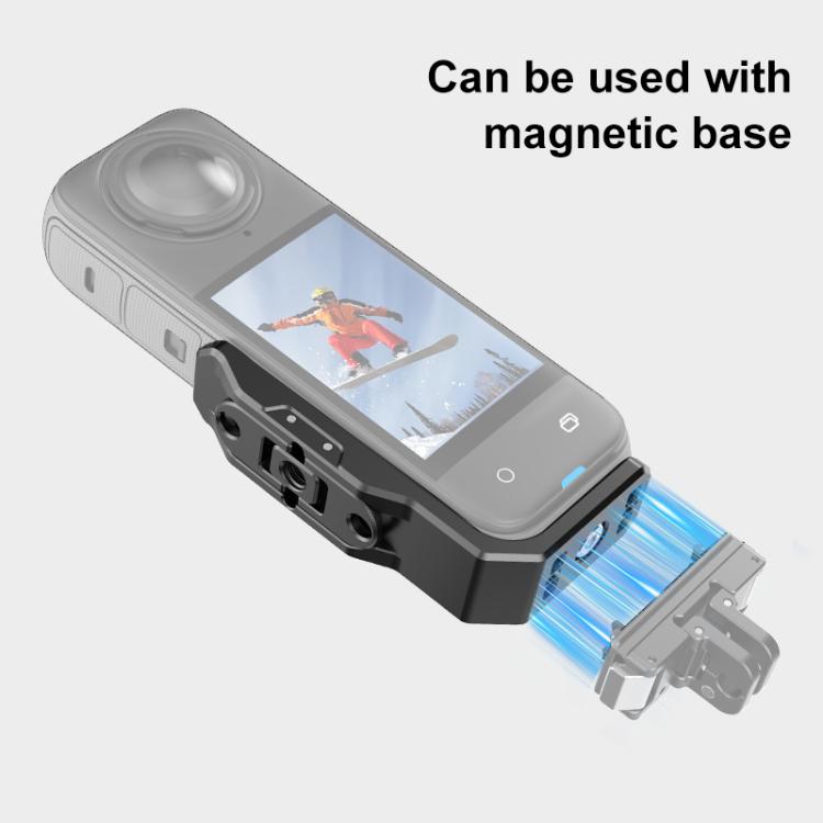 For Insta360 X4 / X5 PULUZ Vertical Horizontal Shooting Quick Release Metal L Bracket (Black) by PULUZ