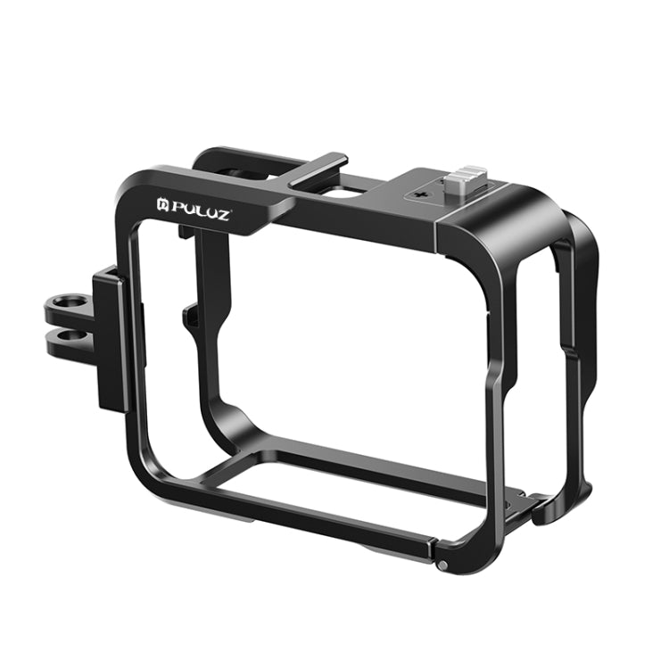 For Insta360 Ace Pro PULUZ Metal Protective Cage Adapter Frame (Black) - Mount & Holder by PULUZ | Online Shopping UK | buy2fix