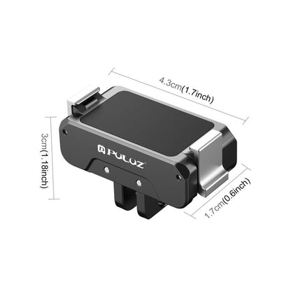 For DJI Osmo Action 5 Pro / 4 / 3 / Osmo 360 PULUZ Magnetic Quick Release Metal Base (Black) by PULUZ