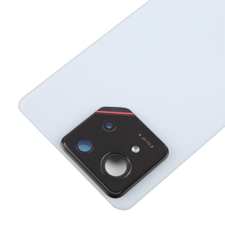 For Asus ROG Phone 9 5G Original Glass Battery Back Cover with Camera Lens Cover(Matte White) - Back Cover by buy2fix | Online Shopping UK | buy2fix