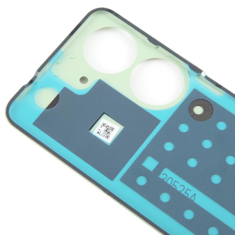 For Asus Zenfone 10 AI2302 Leather Material Battery Back Cover(Green) - Back Cover by buy2fix | Online Shopping UK | buy2fix