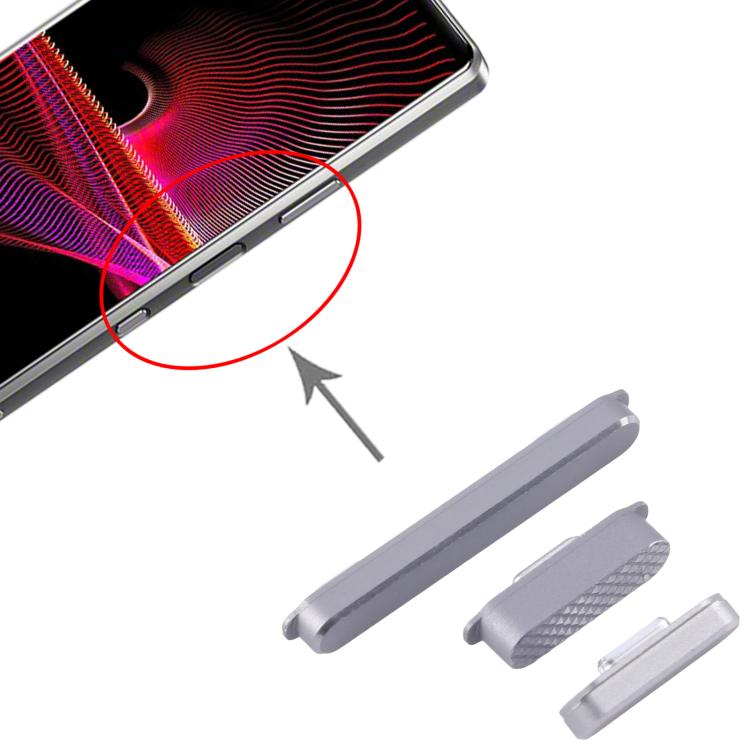 For Sony Xperia 1 III Original Power Button and Volume Control Button (Grey) - Others by buy2fix | Online Shopping UK | buy2fix