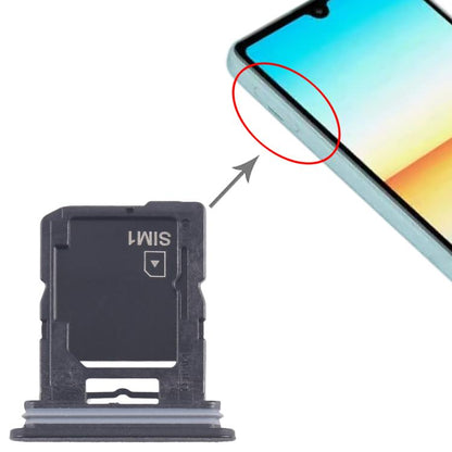 For Sony Xperia Ace III SIM + Micro SD Card Tray (Black) - Card Tray by buy2fix | Online Shopping UK | buy2fix