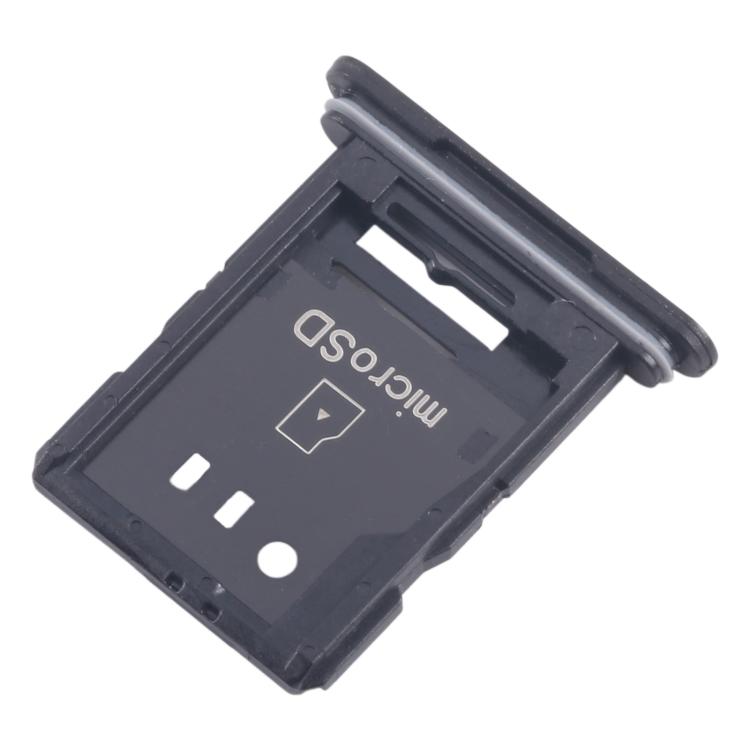 For Sony Xperia 10 VI SIM + Micro SD Card Tray (Black) - Card Tray by buy2fix | Online Shopping UK | buy2fix