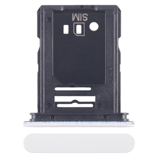 For Sony Xperia 10 VI SIM + Micro SD Card Tray (White) - Card Tray by buy2fix | Online Shopping UK | buy2fix