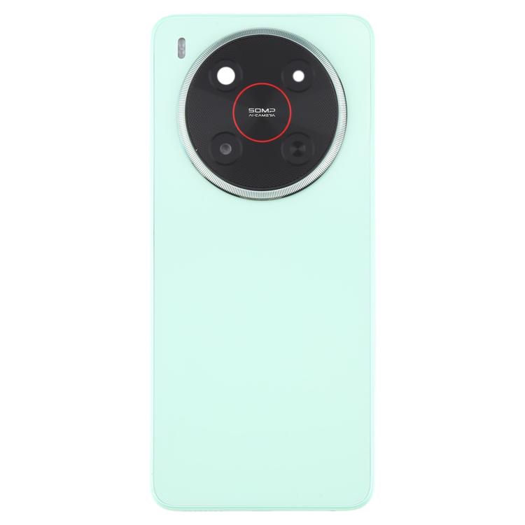 For ZTE Blade V70 Max Plastic Battery Back Cover with Middle Frame / Camera Lens Cover(Green) - For ZTE by buy2fix | Online Shopping UK | buy2fix