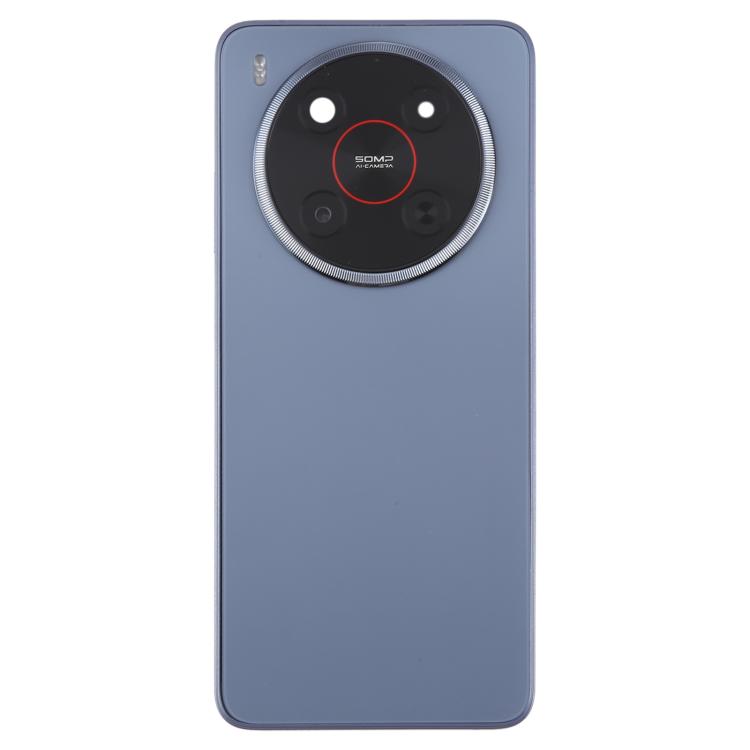 For ZTE Blade V70 Max Plastic Battery Back Cover with Middle Frame / Camera Lens Cover(Purple) - For ZTE by buy2fix | Online Shopping UK | buy2fix