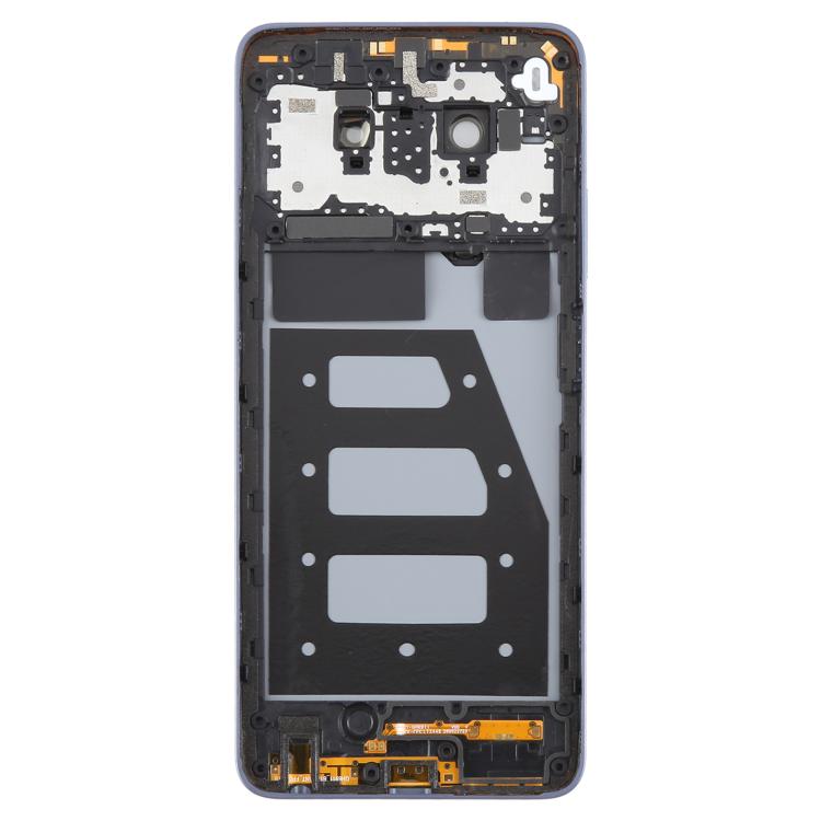 For ZTE Blade V70 Max Plastic Battery Back Cover with Middle Frame / Camera Lens Cover(Purple) - For ZTE by buy2fix | Online Shopping UK | buy2fix