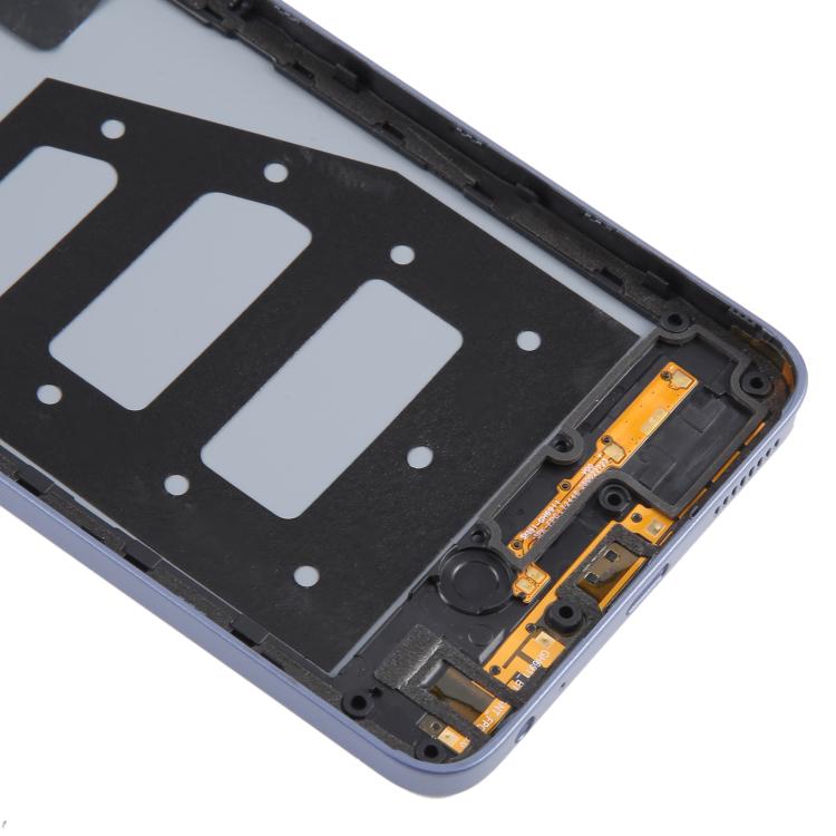 For ZTE Blade V70 Max Plastic Battery Back Cover with Middle Frame / Camera Lens Cover(Purple) - For ZTE by buy2fix | Online Shopping UK | buy2fix