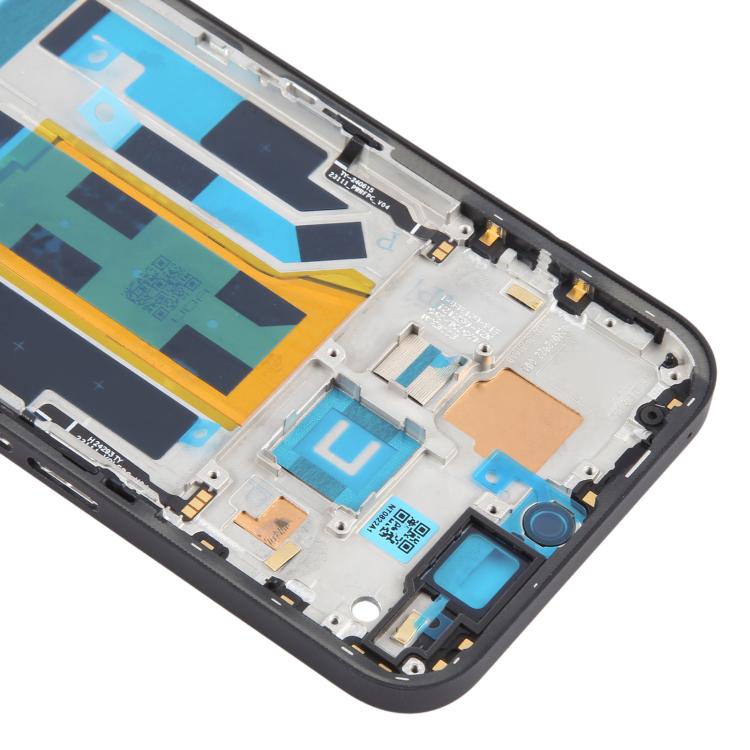 For Nothing Phone 2a A142 Middle Frame Bezel Plate (Black) - For Nothing by buy2fix | Online Shopping UK | buy2fix