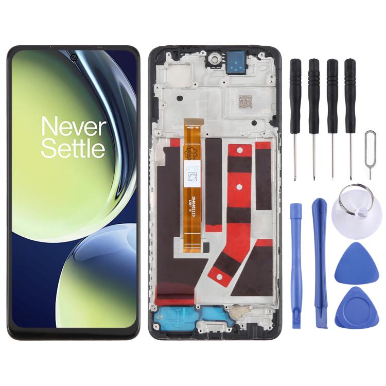 For OnePlus Nord CE 3 Lite CPH2467 2465 LCD Screen Digitizer Full Assembly with Frame (Black) - LCD Screen by buy2fix | Online Shopping UK | buy2fix