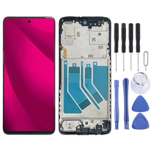 For T-mobile Revvl 7 Pro Original LCD Screen Digitizer Full Assembly with Frame (Black) - For T-Mobile by buy2fix | Online Shopping UK | buy2fix
