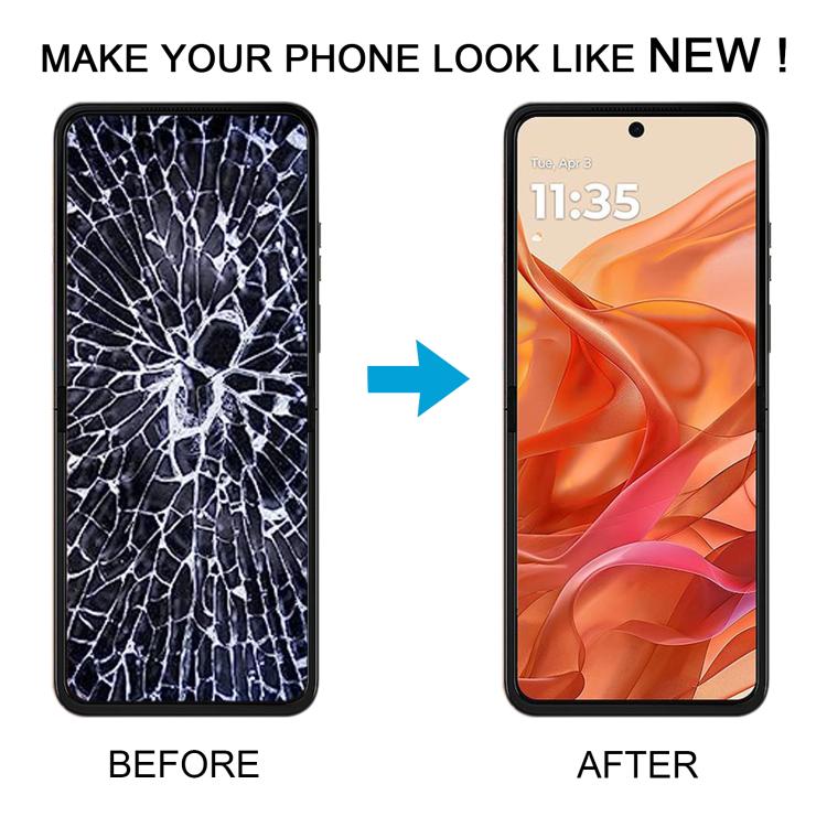 For Motorola Razr 50 Original LCD Screen Digitizer Full Assembly with Frame (Orange) - LCD Screen by buy2fix | Online Shopping UK | buy2fix