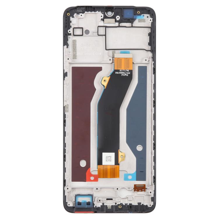 For ZTE Blade V70 Max LCD Screen Digitizer Full Assembly with Frame (Black) - For ZTE by buy2fix | Online Shopping UK | buy2fix
