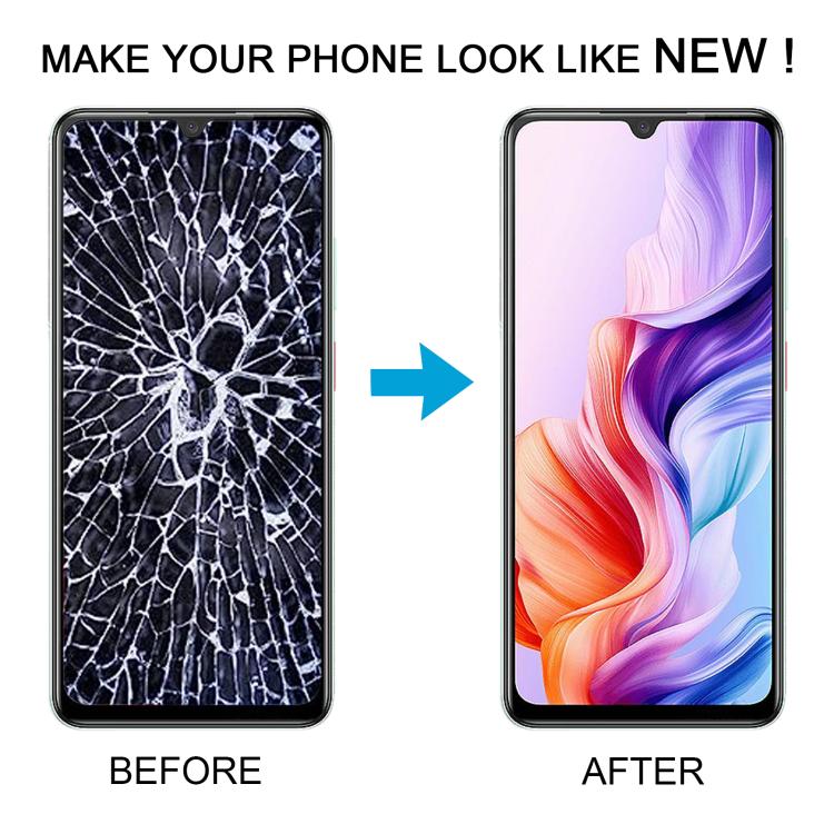 For ZTE Blade V70 Max LCD Screen Digitizer Full Assembly with Frame (Black) - For ZTE by buy2fix | Online Shopping UK | buy2fix