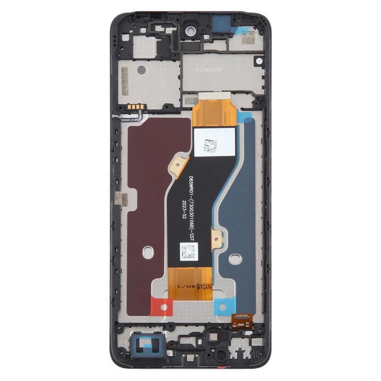 For ZTE Blade A75 4G / V60 Smart LCD Screen Digitizer Full Assembly with Frame (Black) - For ZTE by buy2fix | Online Shopping UK | buy2fix