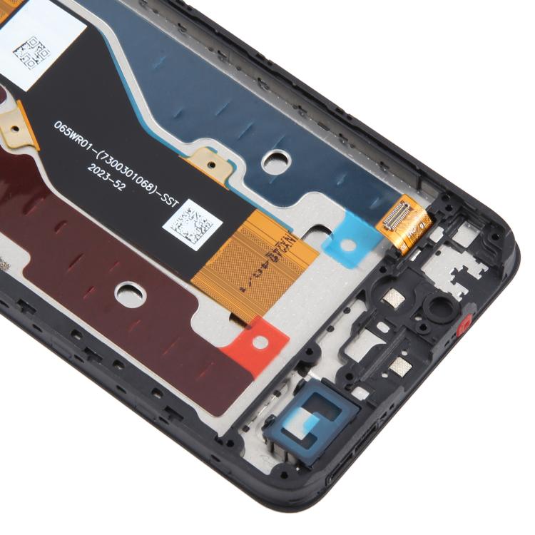 For ZTE Blade A75 4G / V60 Smart LCD Screen Digitizer Full Assembly with Frame (Black) - For ZTE by buy2fix | Online Shopping UK | buy2fix