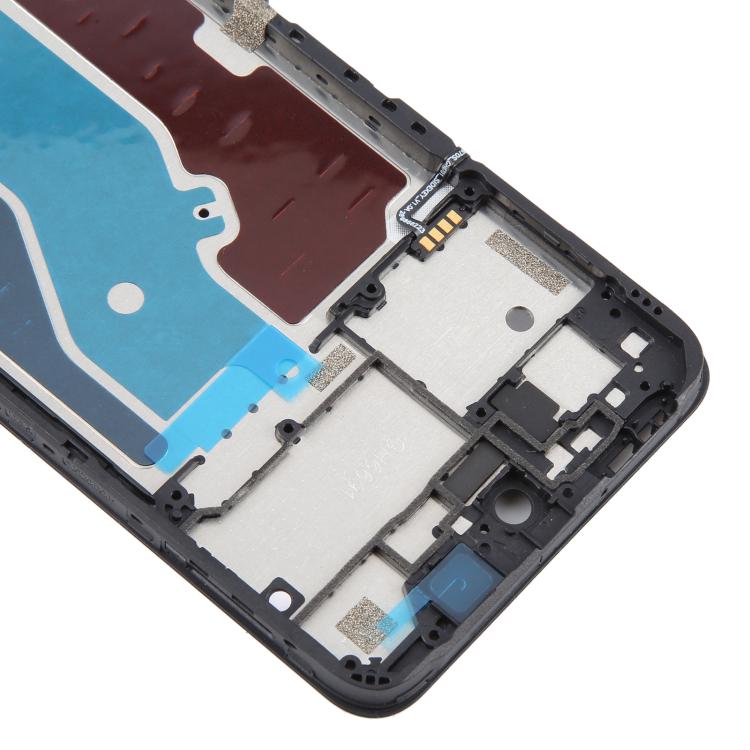 For ZTE Blade A75 5G / V60 Smart Front Housing LCD Frame Bezel Plate (Black) - For ZTE by buy2fix | Online Shopping UK | buy2fix