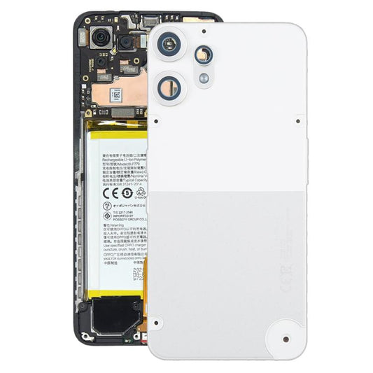 For Nothing CMF Phone 2 Pro Original Back Cover with Camera Lens Cover(White) - For Nothing by buy2fix | Online Shopping UK | buy2fix