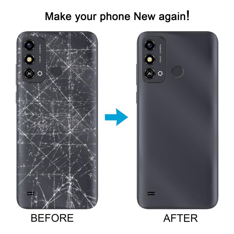 For ZTE Blade A53 Plastic Battery Back Cover(Black) - For ZTE by buy2fix | Online Shopping UK | buy2fix