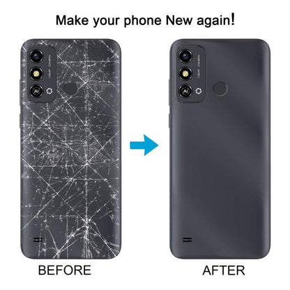 For ZTE Blade A53 Plastic Battery Back Cover(Black) - For ZTE by buy2fix | Online Shopping UK | buy2fix