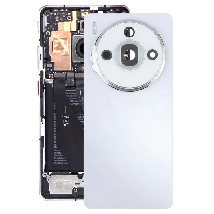 For ZTE nubia Z60S Pro Original Disassembled Glass Battery Back Cover with Camera Lens Cover(White) - For ZTE by buy2fix | Online Shopping UK | buy2fix
