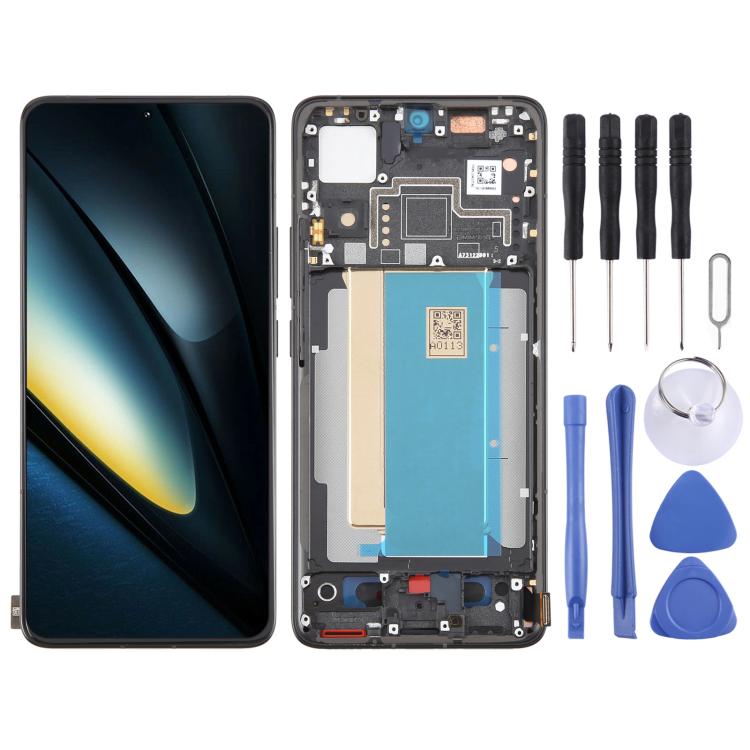 For Xiaomi Poco F6 Pro AMOLED Original LCD Screen Digitizer Full Assembly with Frame (Black) - LCD Screen by buy2fix | Online Shopping UK | buy2fix