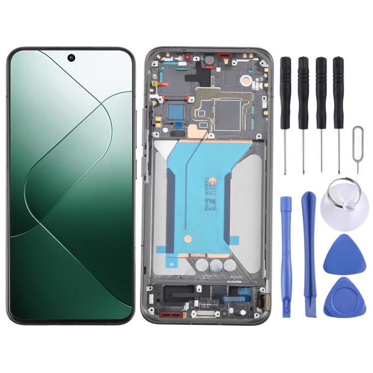 For Xiaomi 14 AMOLED Original LCD Screen Digitizer Full Assembly with Frame (Black) - LCD Screen by buy2fix | Online Shopping UK | buy2fix
