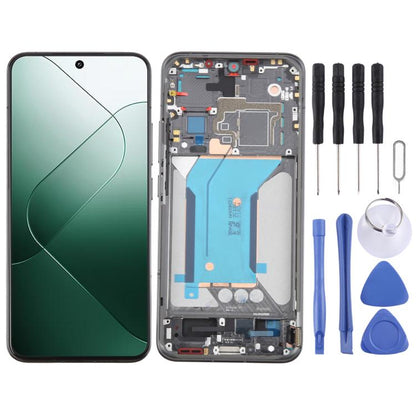 For Xiaomi 14 AMOLED Original LCD Screen Digitizer Full Assembly with Frame (Black) - LCD Screen by buy2fix | Online Shopping UK | buy2fix