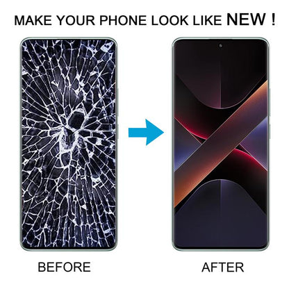 For Xiaomi Poco X7 5G AMOLED Original LCD Screen Digitizer Full Assembly with Frame (Silver) - LCD Screen by buy2fix | Online Shopping UK | buy2fix