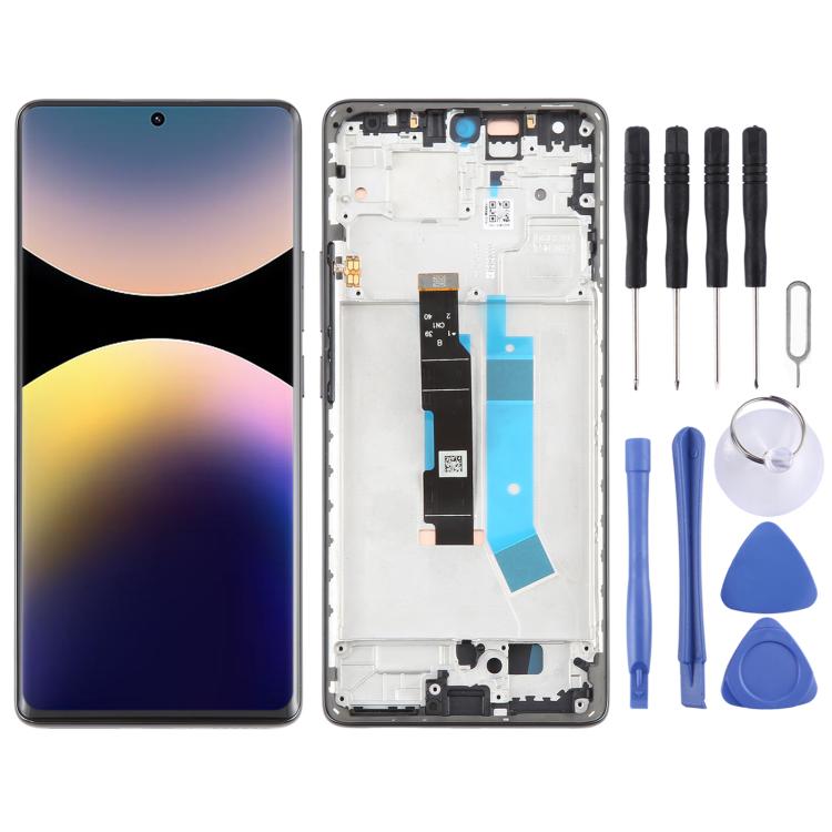 For Xiaomi Redmi Note 14 Pro 4G AMOLED Original LCD Screen Digitizer Full Assembly with Frame (Black) - LCD Screen by buy2fix | Online Shopping UK | buy2fix
