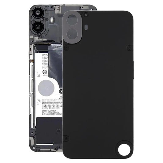For Nothing CMF Phone 1 Plastic Battery Back Cover(Black) - For Nothing by buy2fix | Online Shopping UK | buy2fix