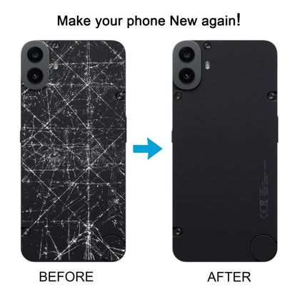 For Nothing CMF Phone 1 Plastic Battery Back Cover(Black) - For Nothing by buy2fix | Online Shopping UK | buy2fix