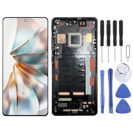 For ZTE nubia Z60S Pro NX725J Original LCD Screen Digitizer Full Assembly with Frame (Black) - For ZTE by buy2fix | Online Shopping UK | buy2fix