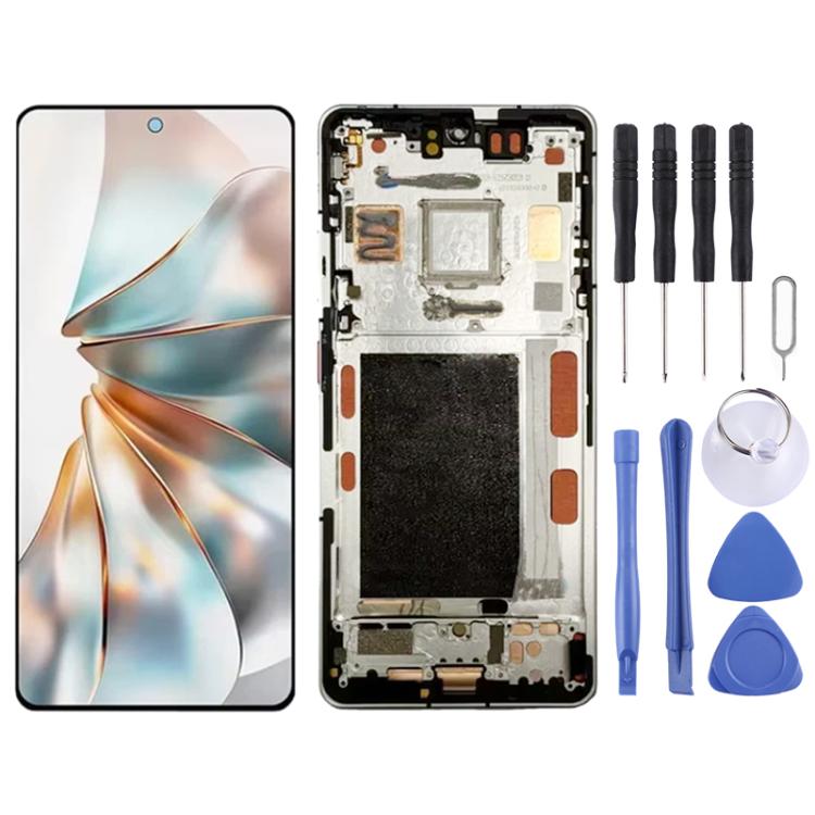 For ZTE nubia Z60S Pro NX725J Original LCD Screen Digitizer Full Assembly with Frame (Silver) - For ZTE by buy2fix | Online Shopping UK | buy2fix