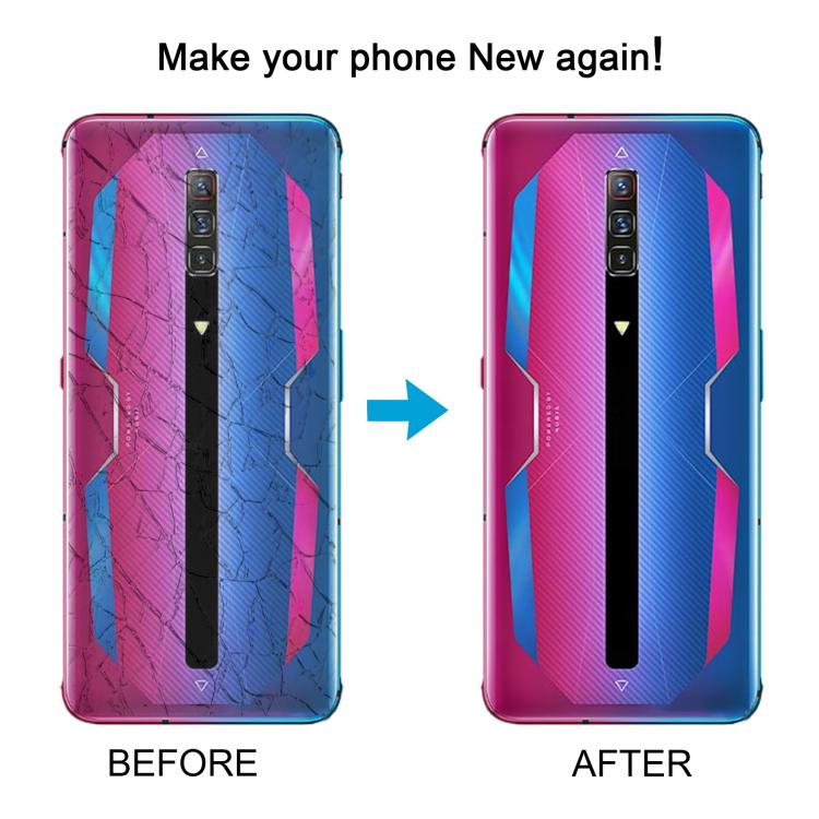 For ZTE nubia RedMagic 6 NX669J Glass Battery Back Cover(Aurora) - For ZTE by buy2fix | Online Shopping UK | buy2fix