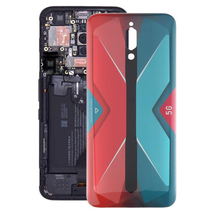 For ZTE nubia RedMagic 5G NX669J Glass Battery Back Cover(Red) - For ZTE by buy2fix | Online Shopping UK | buy2fix