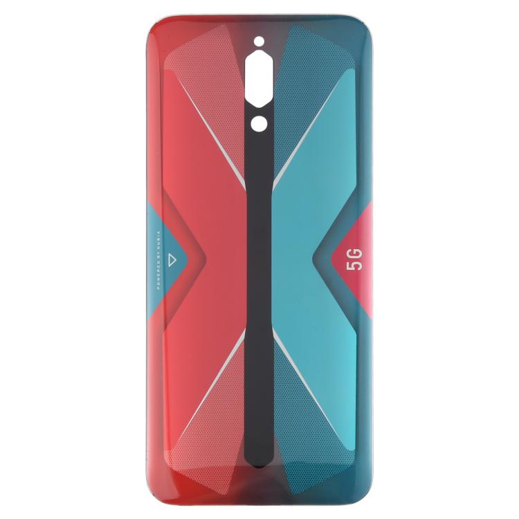 For ZTE nubia RedMagic 5G NX669J Glass Battery Back Cover(Red) - For ZTE by buy2fix | Online Shopping UK | buy2fix