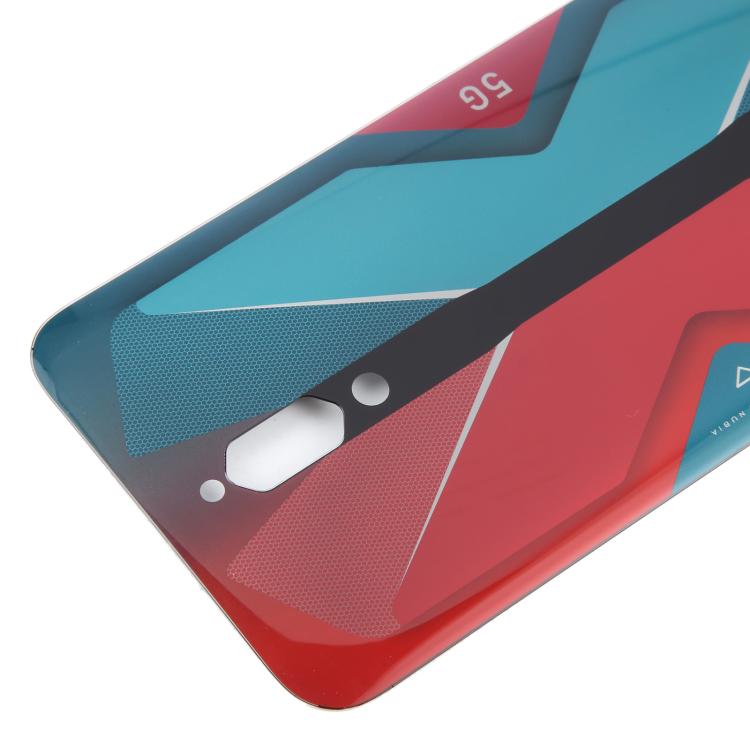 For ZTE nubia RedMagic 5G NX669J Glass Battery Back Cover(Red) - For ZTE by buy2fix | Online Shopping UK | buy2fix