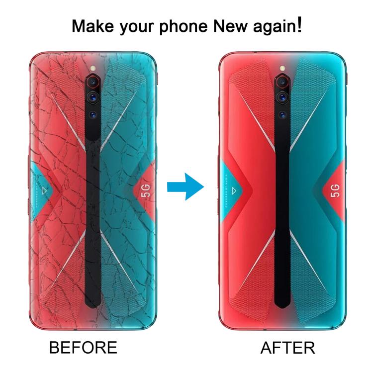 For ZTE nubia RedMagic 5G NX669J Glass Battery Back Cover(Red) - For ZTE by buy2fix | Online Shopping UK | buy2fix