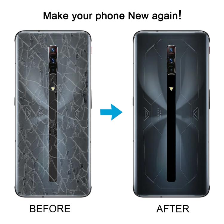 For ZTE nubia RedMagic 6S Pro Glass Battery Back Cover(Transparent) - For ZTE by buy2fix | Online Shopping UK | buy2fix