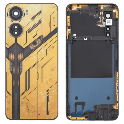For ZTE nubia Neo 5G 8150N Plastic Battery Back Cover with Middle Frame / Camera Lens Cover(Yellow) - For ZTE by buy2fix | Online Shopping UK | buy2fix