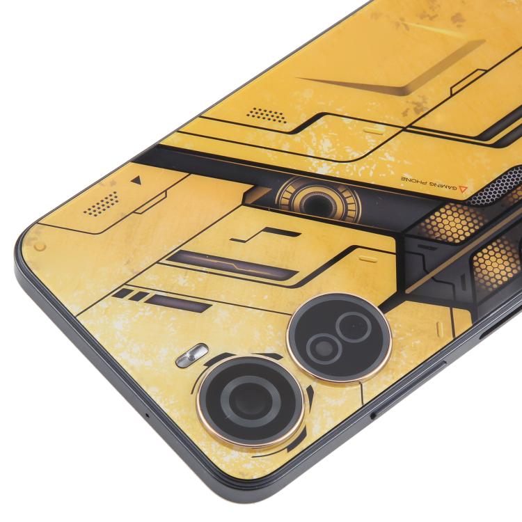 For ZTE nubia Neo 5G 8150N Plastic Battery Back Cover with Middle Frame / Camera Lens Cover(Yellow) - For ZTE by buy2fix | Online Shopping UK | buy2fix